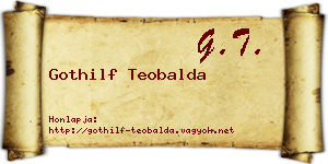 Gothilf Teobalda névjegykártya